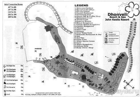 Карта отеля