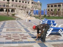 В отеле полным ходом идут строительные работы