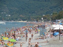 пляж к вечеру