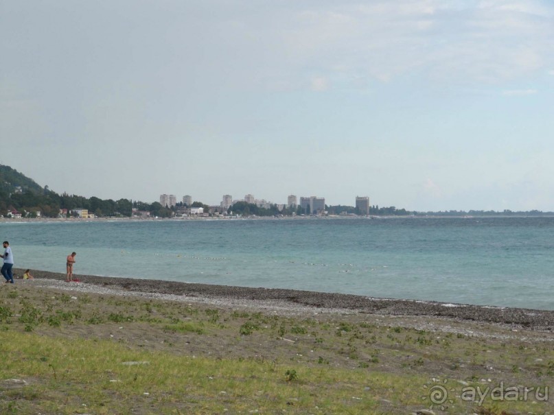 пансионат Энергетик со стороны старой Гагры