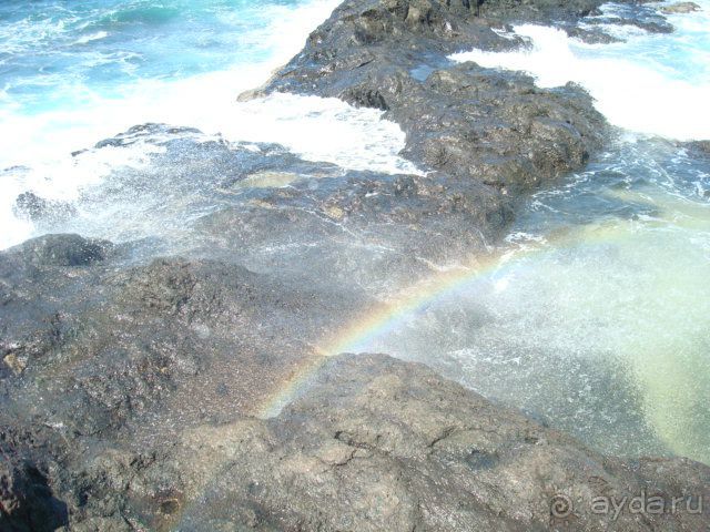 вот такая в Гарачико радуга после волны!
