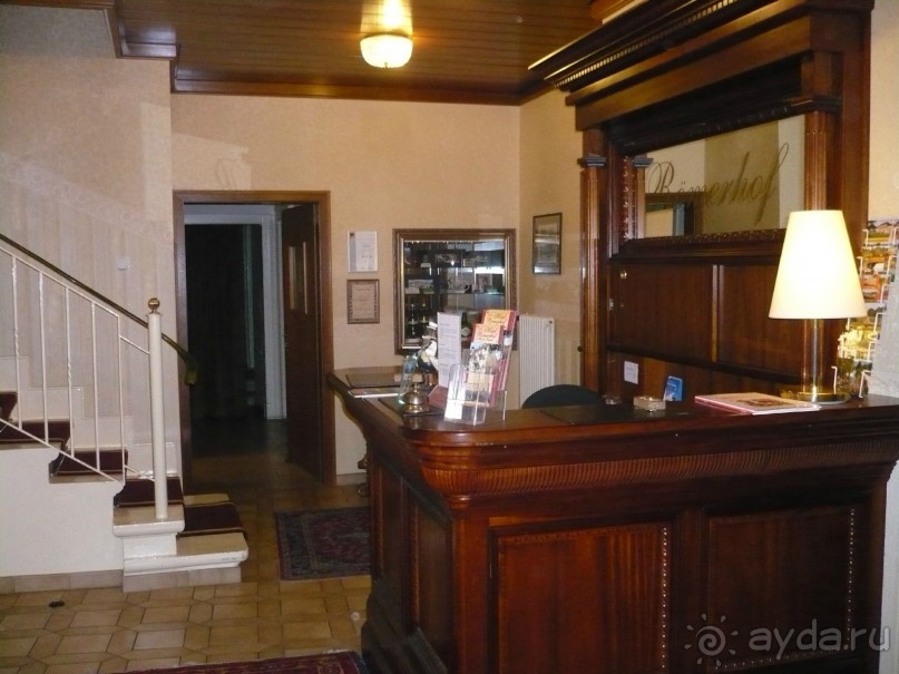 Отель Römerhof. Рецепшен.