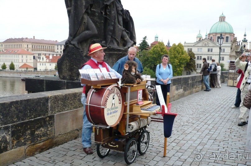 В общем, всё что надо, потрогали, достали, погладили и пошли дальше. Встретили музыканта, поиграл нам на шарманке.