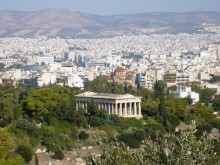 Храм Гефеста – одно из самых сохранившихся зданий древности. Он был посвящен богу Гефесту и конечно же, богине Афине.