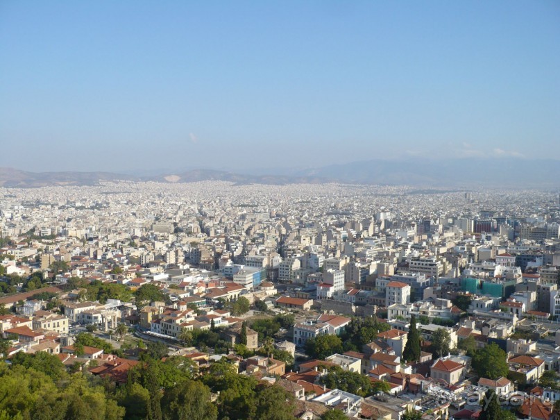 Панорама Афин из Акрополя