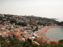 вид на городской пляж