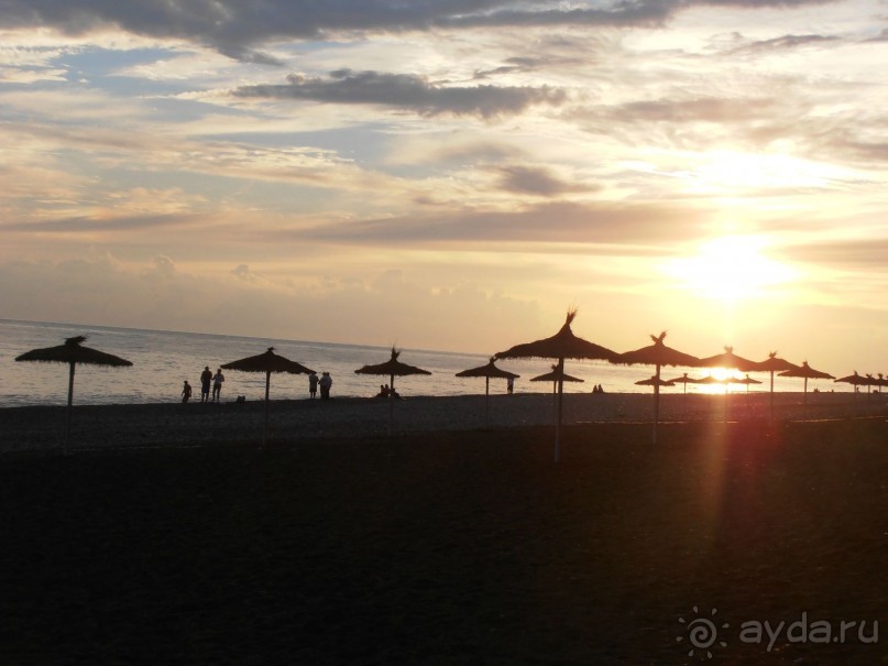 Закат на пляже отеля Ирэн