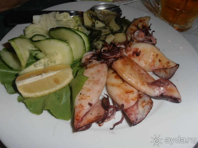 Кальмары на гриле