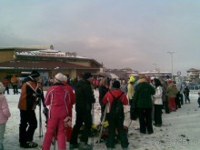 Такие вот очереди на подъемник