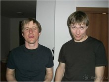 …..Макс  и Димон…после барбекю с  вискарём…..