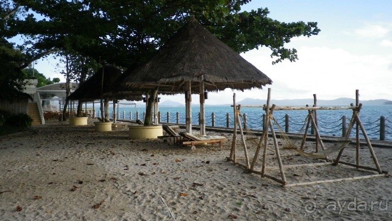 Пирс, имитация собственного пляжа