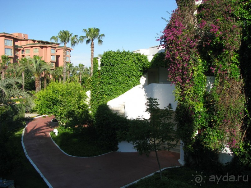 Вид от дверей номера (слева-соседний отель Фантазия)