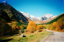 Красота Домбая осенью