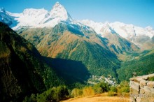 Красота Домбая осенью