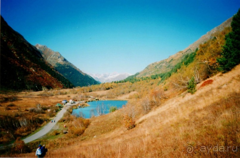 Форелевое озеро, вид сверху.