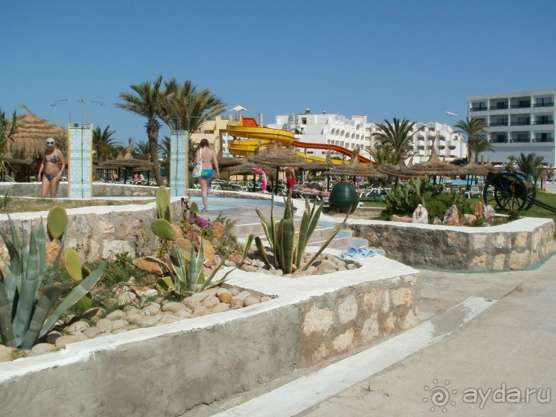 на территории