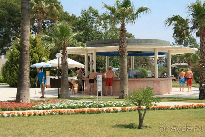 Бар - один на пляж и бассейны.