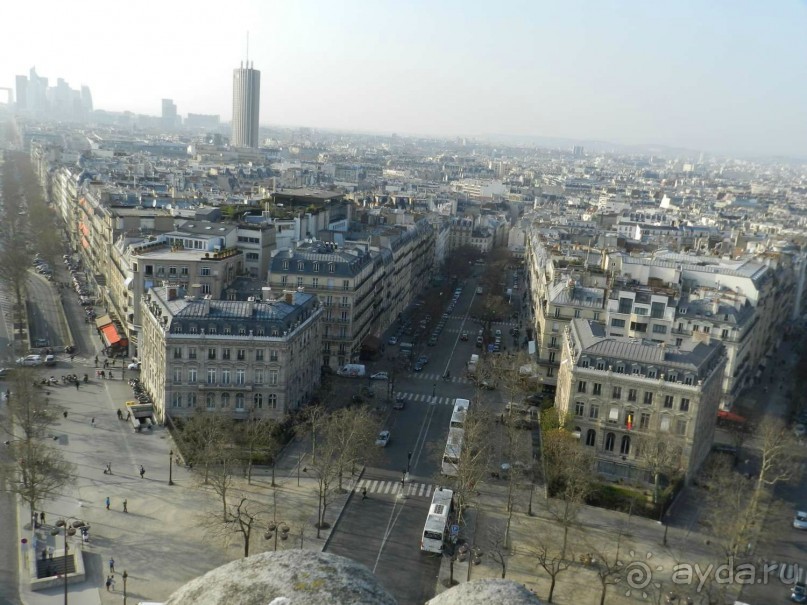 Вид на Париж с Триумфальной арки 