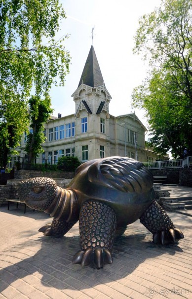 Рига, Юрмала. Интересные места Латвии: рододендроны, витая лестница, черепаха и дама в шляпе. 