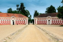 Рига, окрестности. Рундальский дворец и сад. Архитектор Франческо Бартоломео Растрелли.