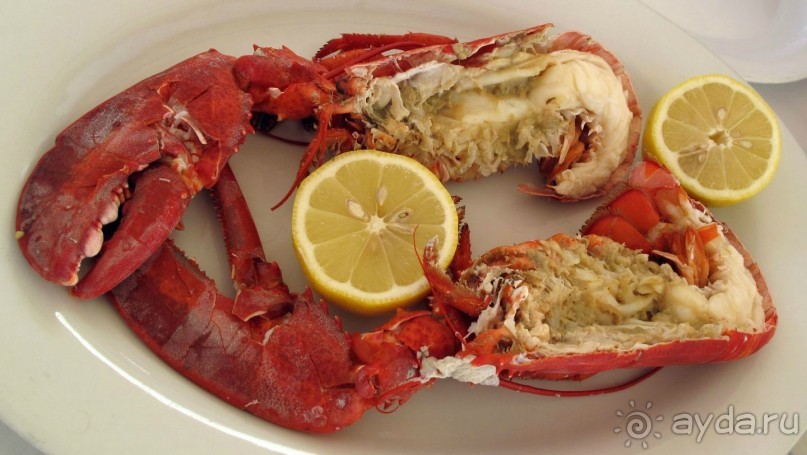 Обеды всегда в разных местах и ни разу не повторяться! Наш девиз. Омар в таверне г. Неос Мармарас на п-ве Ситония. 