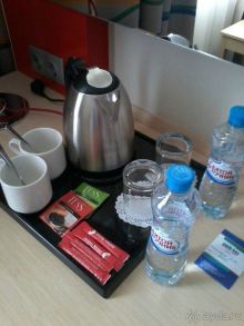 Такой милый набор ждал нас при заселении.