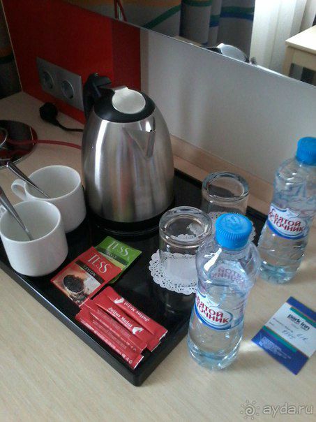 Такой милый набор ждал нас при заселении.