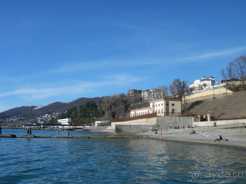 Спокойный отель на берегу моря.