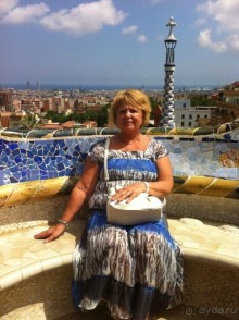 В парке Гуэль. Барселона.