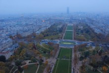 Вид с Эйфелевой башни. Париж.