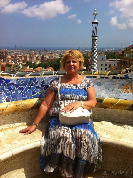 В парке Гуэль. Барселона.