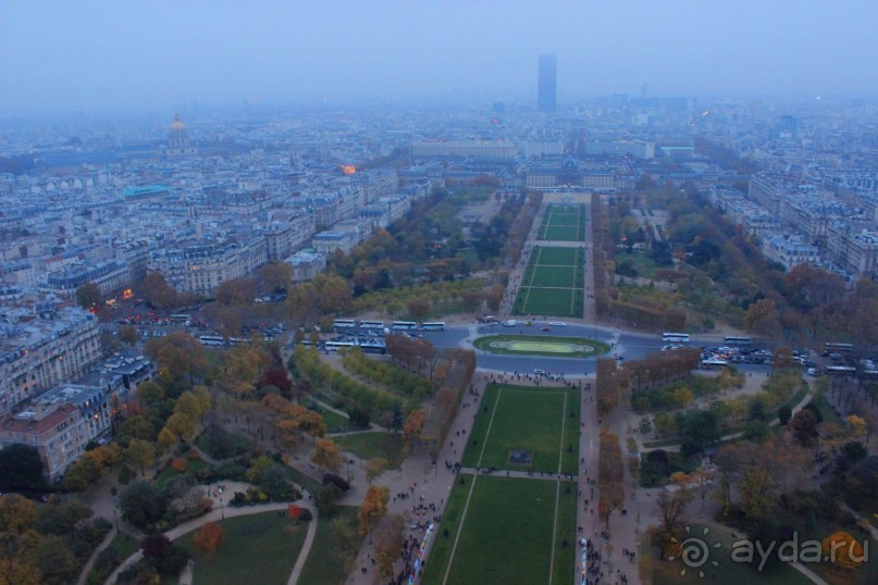 Вид с Эйфелевой башни. Париж.