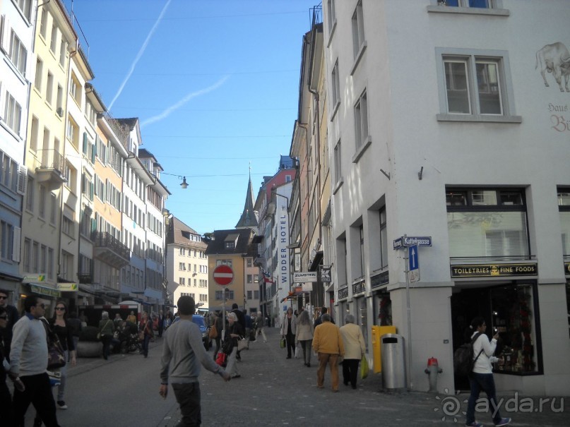   На улицах Цюриха.