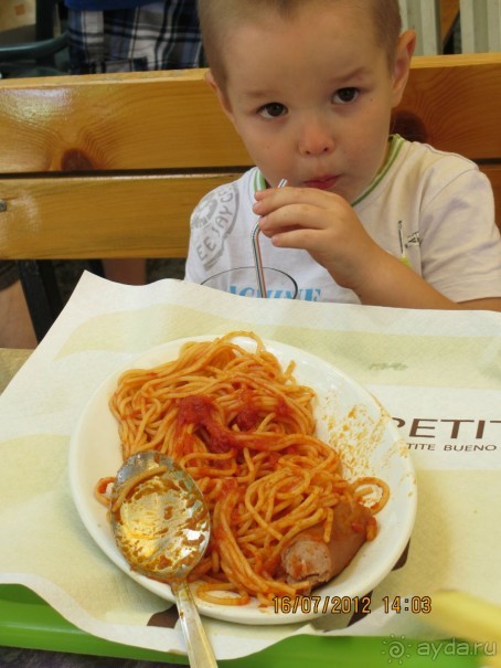 Спагетти оказалось очень вкусным.