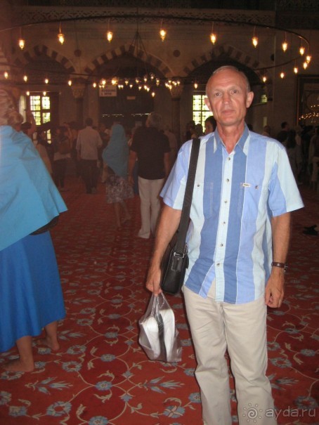 Вячеслав: В Голубой Мечети без обуви., Стамбул., сентябрь 2012