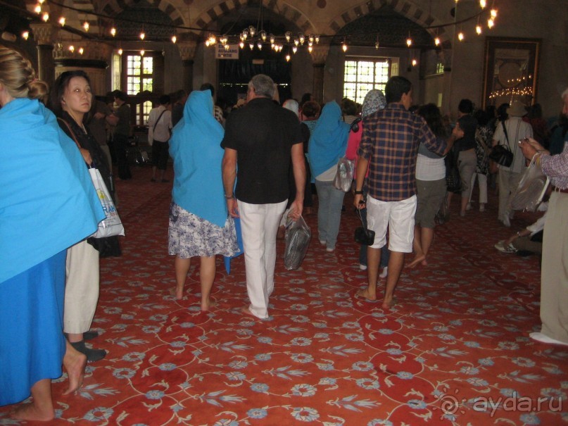 Вячеслав: Внутри Голубой Мечети., Стамбул., сентябрь 2012