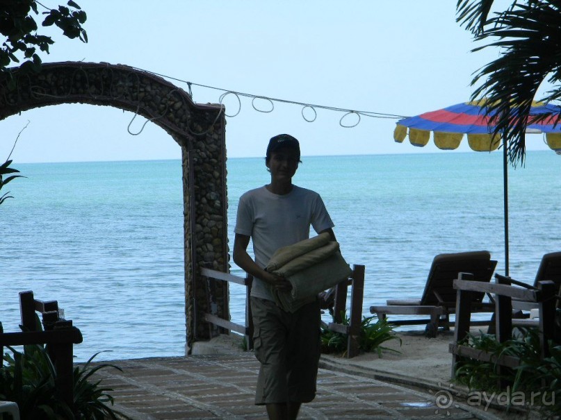 На пляже отеля на Ко Чанге.