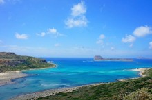 Остров Грамвуса и бухта Балос. Греция.