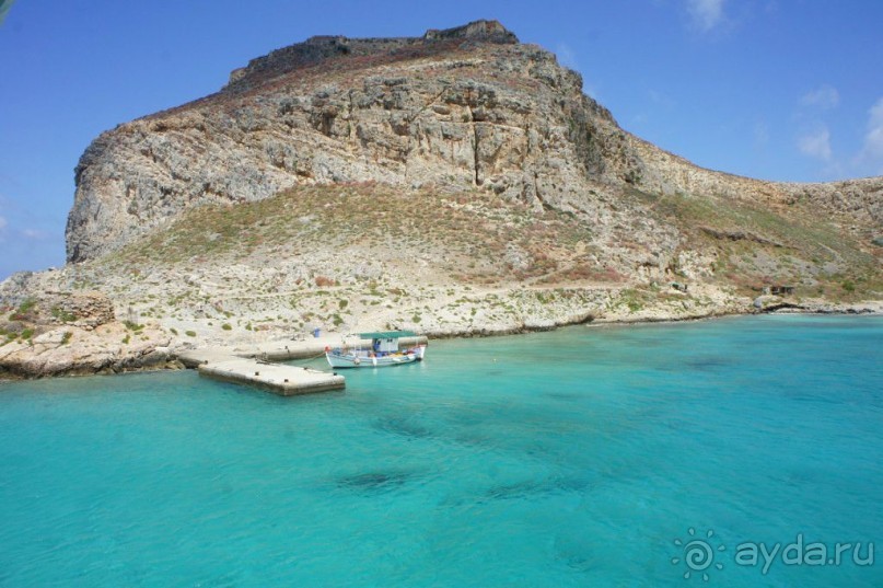Остров Грамвуса и бухта Балос. Греция.