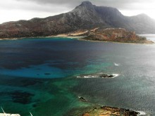 Остров Грамвуса и бухта Балос. Греция.