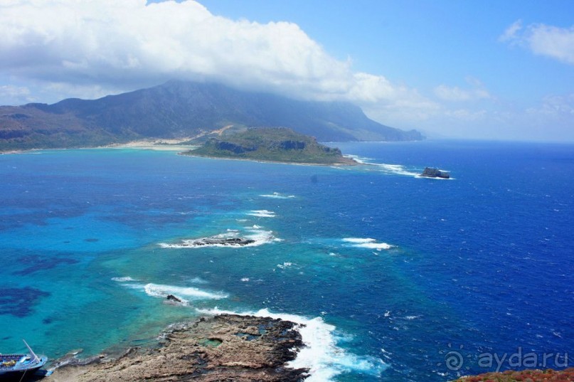 Остров Грамвуса и бухта Балос. Греция.