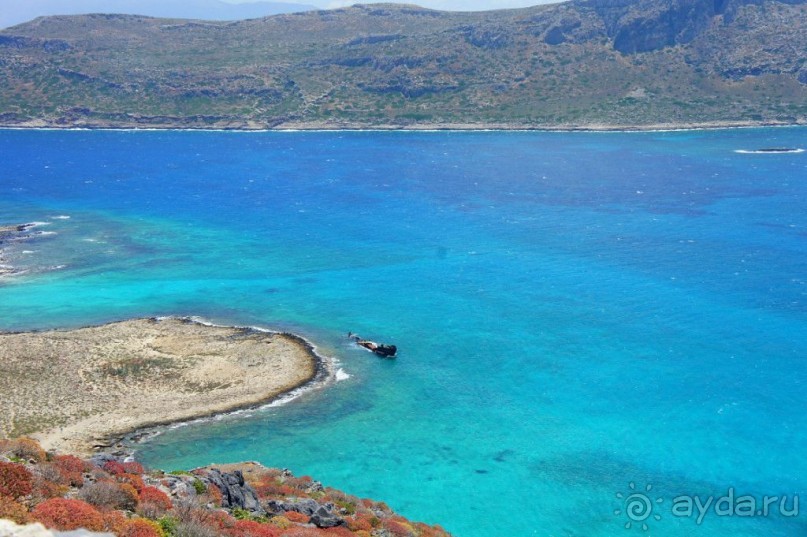 Остров Грамвуса и бухта Балос. Греция.