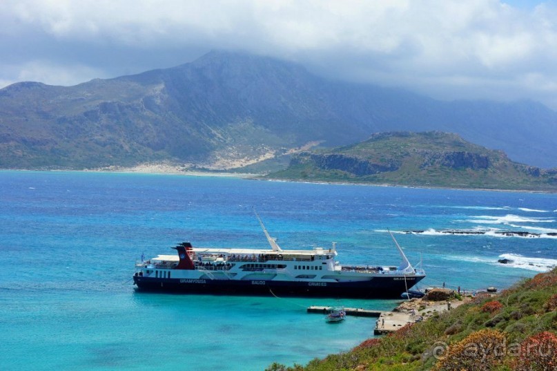 Остров Грамвуса и бухта Балос. Греция.