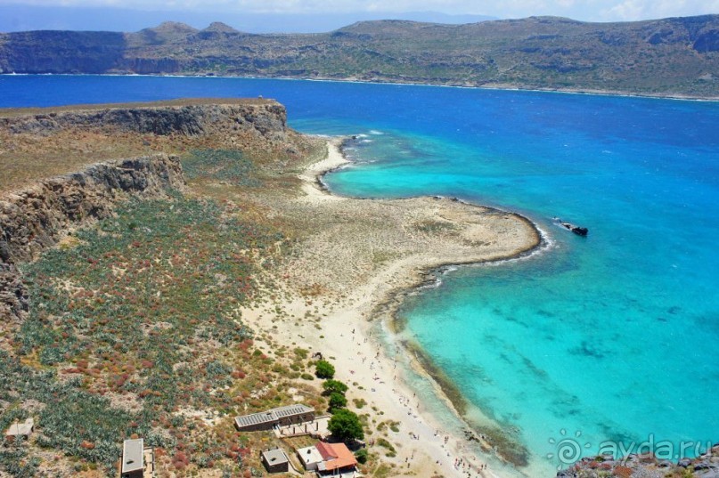 Остров Грамвуса и бухта Балос. Греция.