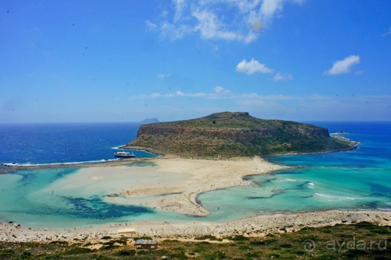 Остров Грамвуса и бухта Балос. Греция.