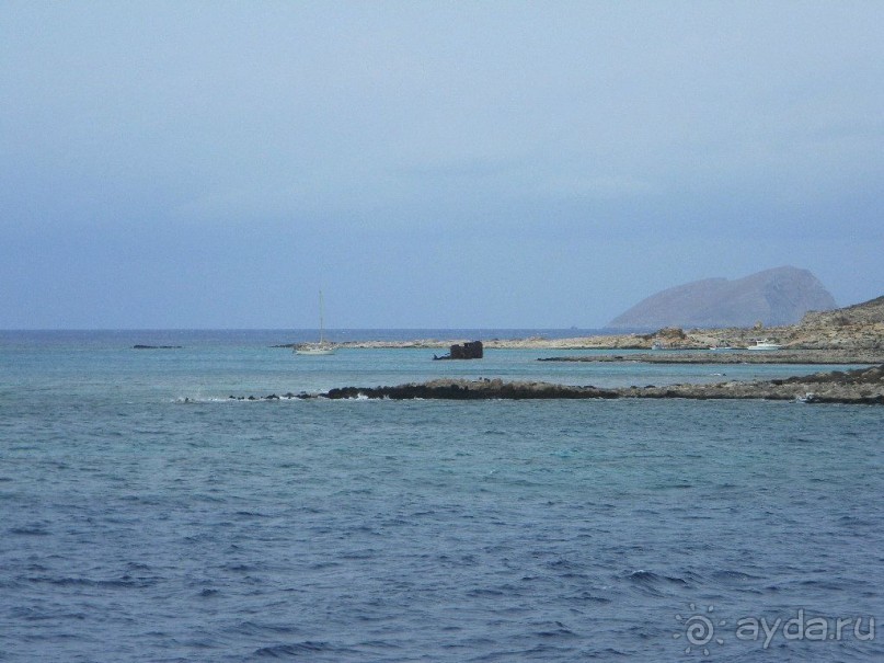 Остров Грамвуса и бухта Балос. Греция.