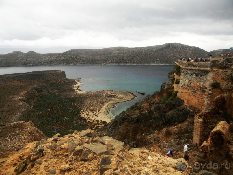 Остров Грамвуса и бухта Балос. Греция.