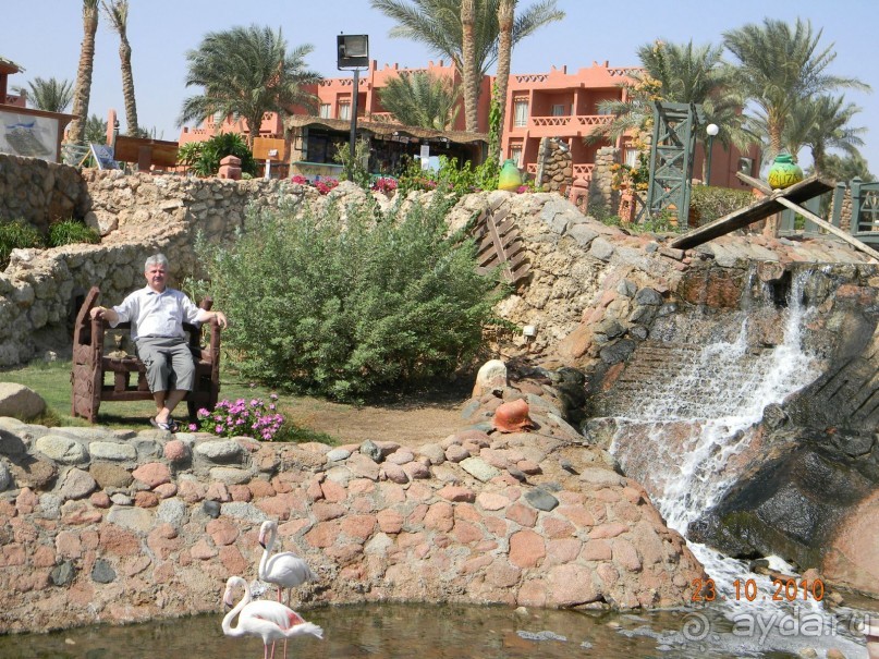 На территории отеля.