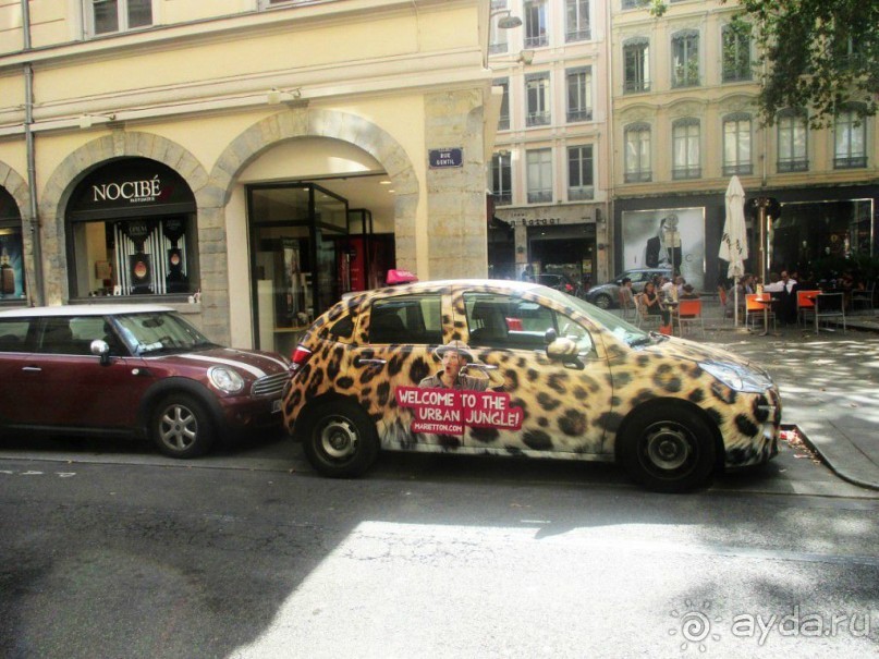 Единого цвета для такси во Франции нет. Они отличатся пластмассовым фонариком на крыше с надписью «Taxi». Если фонарь подсвечен – машина свободна, если горит оранжевым – занята, если выключен – не обслуживает.