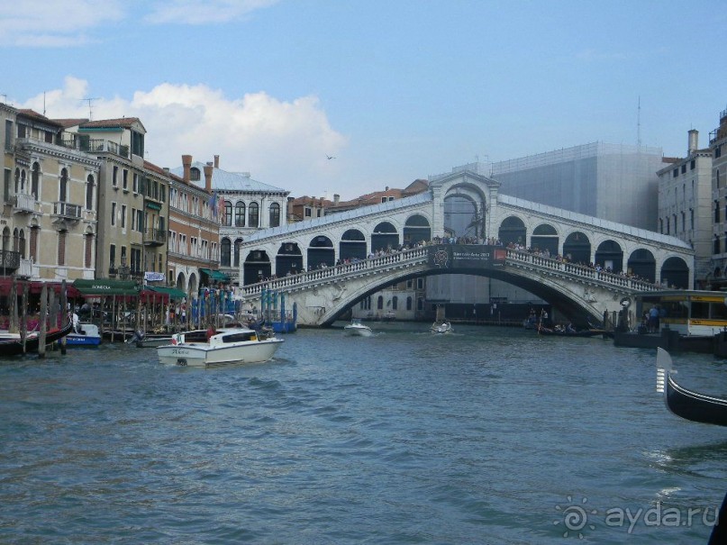 Венеция. Мост Риальто через Гранд Канал.